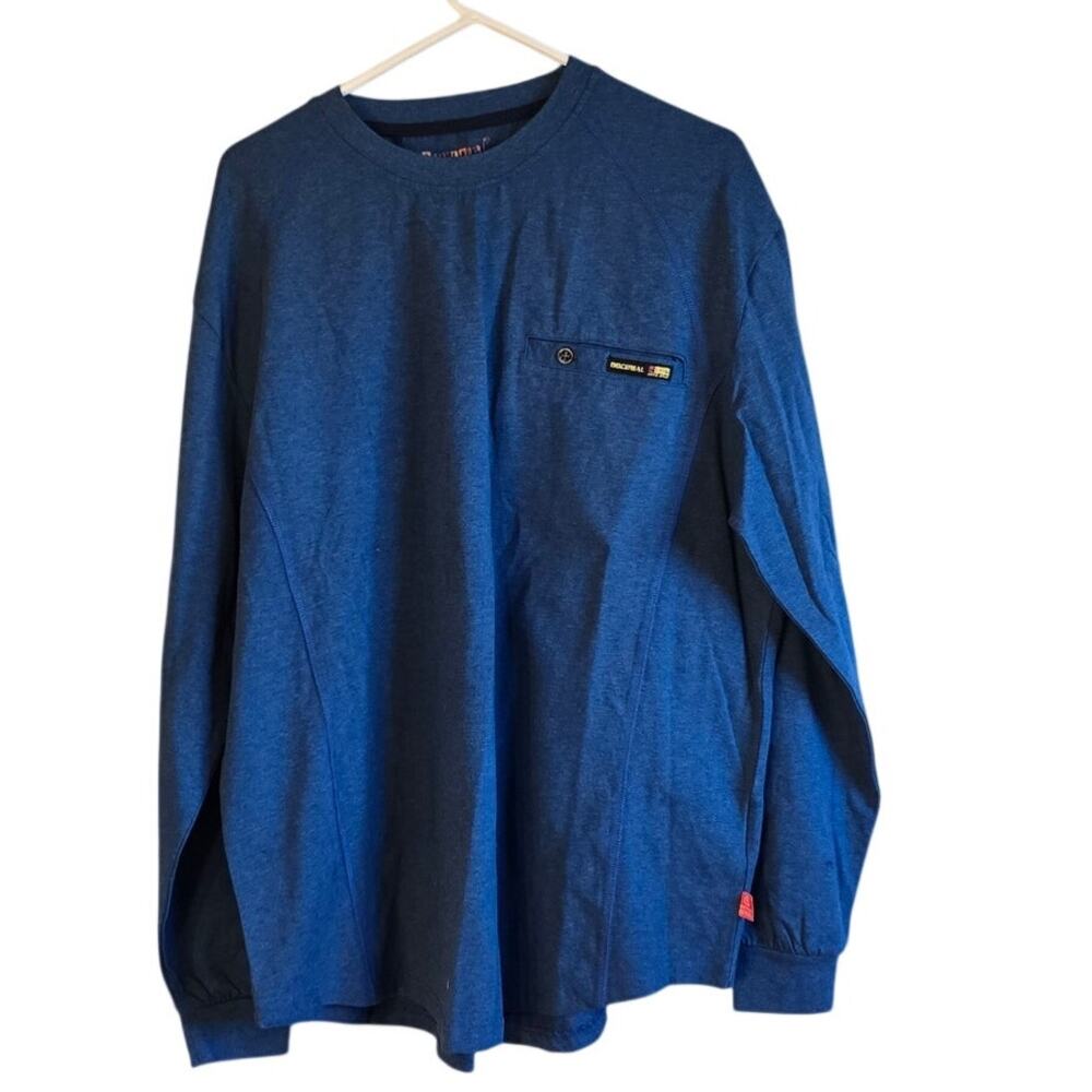 Bocomal blue flame resistant long sleeve t shirt size XL
